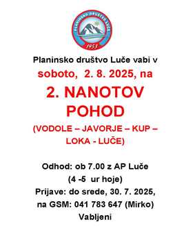 Pohod PD Luče_vabilo